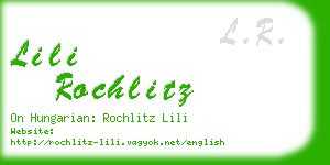 lili rochlitz business card